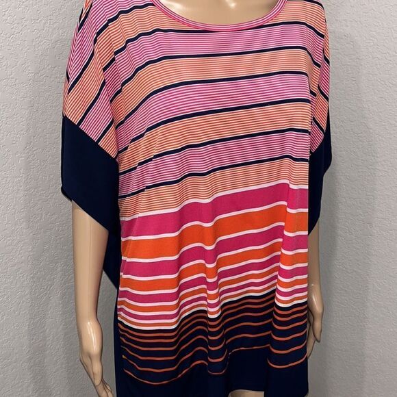 NWOT Michael Michael Kors multi colored striped sweater. - Picture 7 of 7